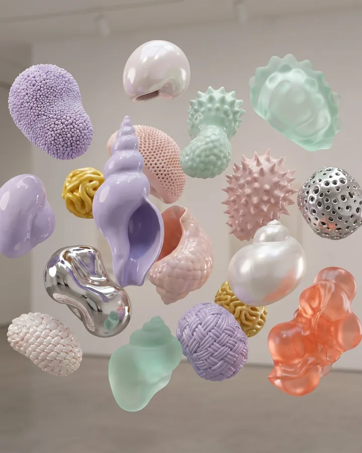 Cosmético minimalista envolvido por matéria âmbar